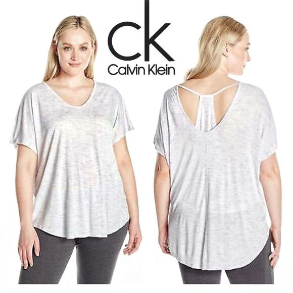 Calvin Klein | Spacedye Jersey T-Back Tee | Large - Picture 1 of 8